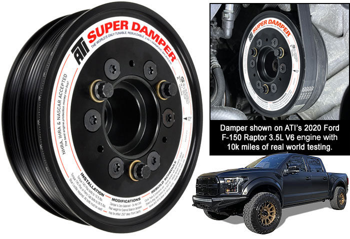 ATI Damper - 6.78in - Alum - 6 Grv - Ford Ecoboost 3.3L/3.5L/3.7L V6 ATI917317