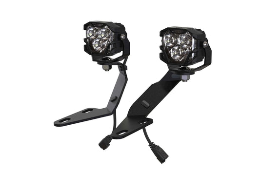Morimoto 4Banger Ditch Light Kit: 14-24 4Runner (NCS Yellow Combo Beam) Morimoto