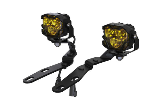 Morimoto 4Banger Ditch Light Kit: 16-23 Tacoma (NCS Yellow Combo Beam) Morimoto