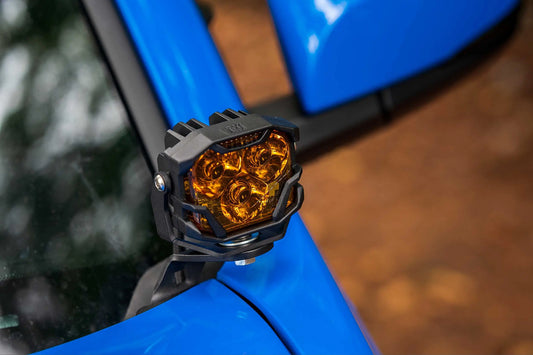 Morimoto 4Banger Ditch Light Kit: 07-13 Tundra (HXB Yellow SAE Wide Beam) Morimoto