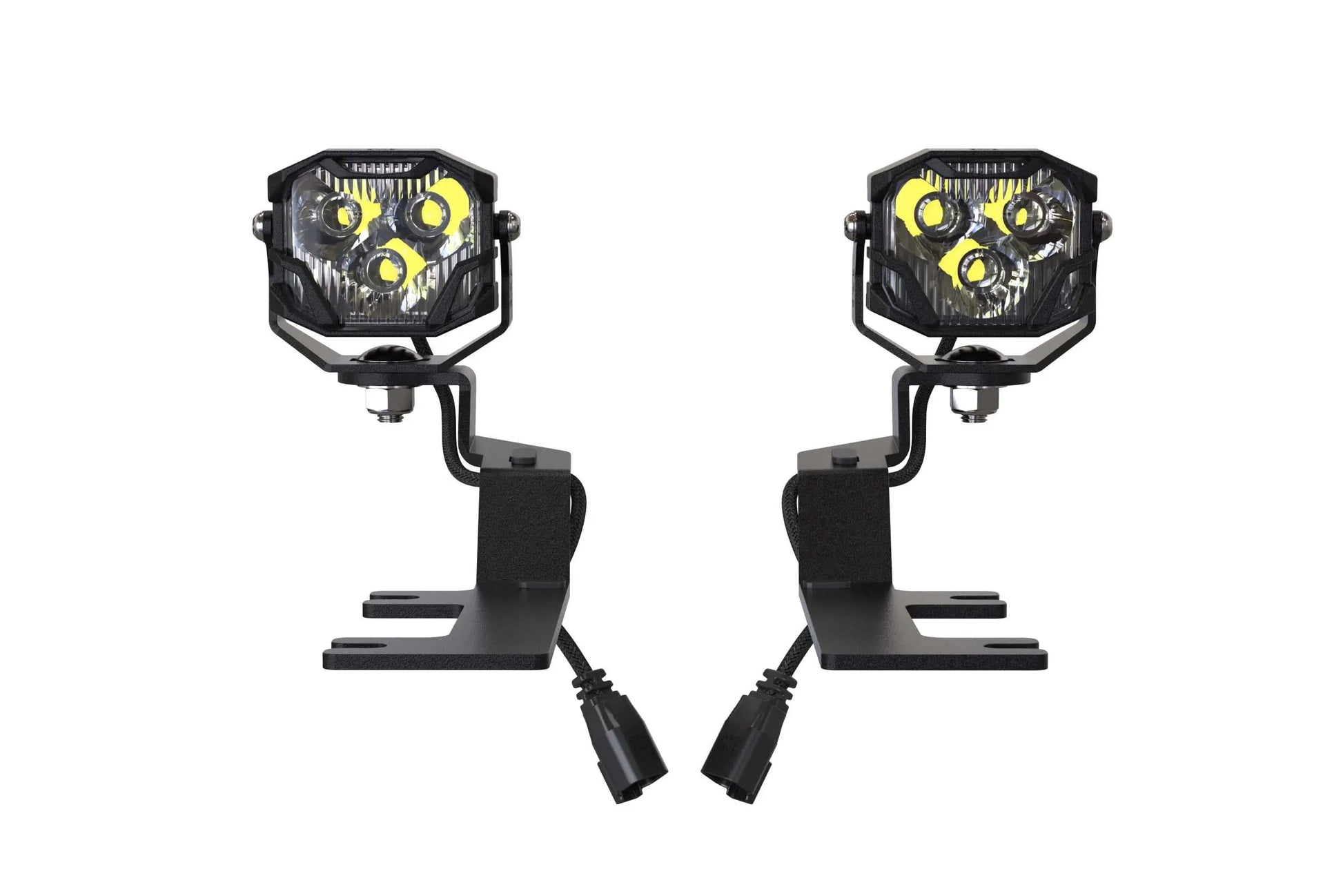 Morimoto 4Banger Ditch Light Kit: 14-18 Sierra 1500 (HXB White Combo Beam) Morimoto