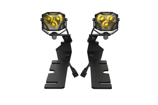 Morimoto 4Banger Ditch Light Kit: 09-18 Ram (NCS Yellow SAE Wide Beam) Morimoto