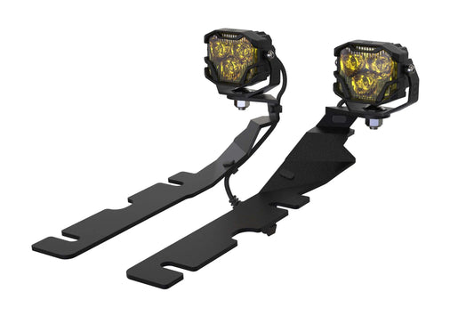 Morimoto 4Banger Ditch Light Kit: 09-18 Ram (HXB Yellow SAE Wide Beam) Morimoto