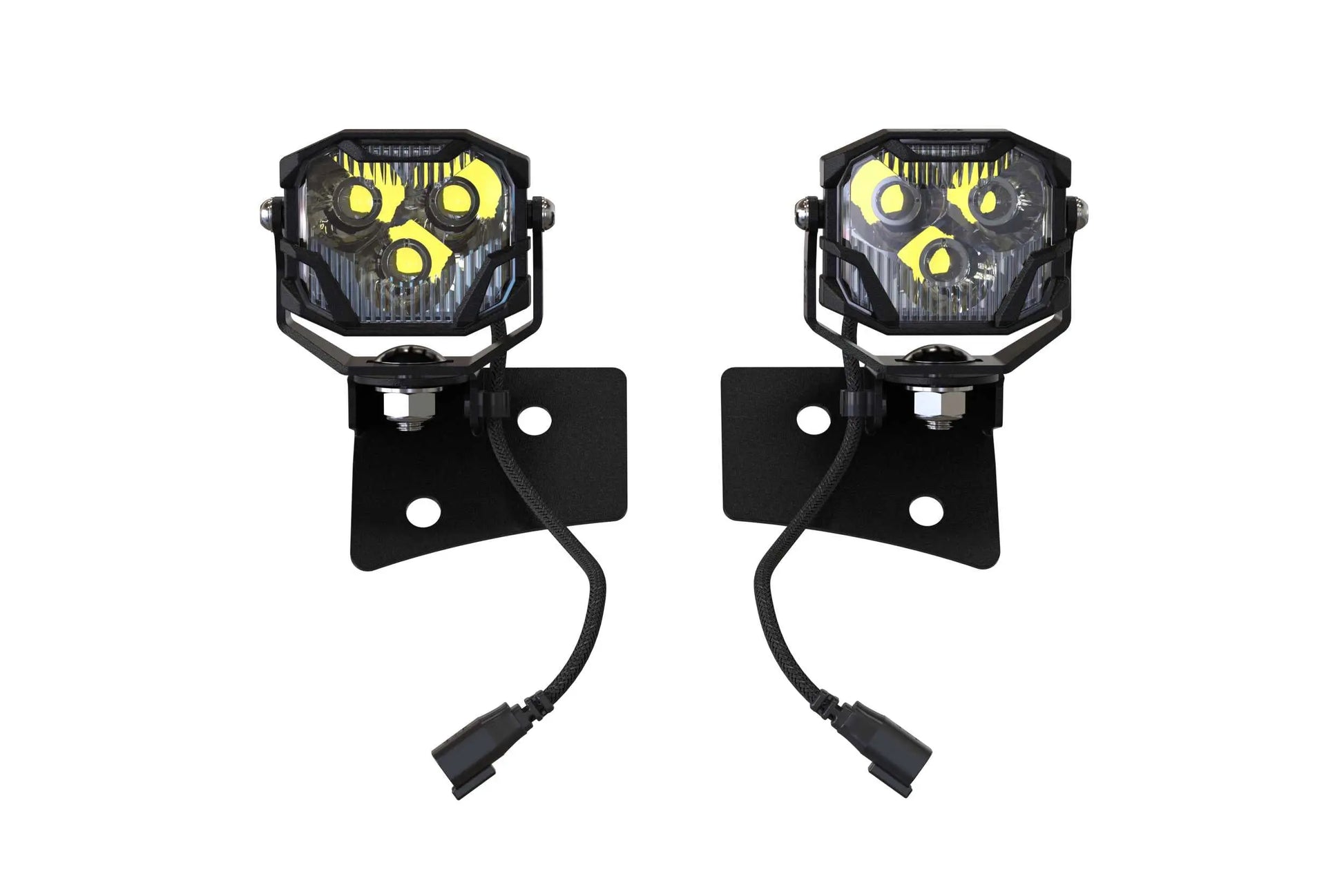 Morimoto 4Banger Ditch Light Kit: Wrangler JK (NCS Yellow Spot Beam) Morimoto