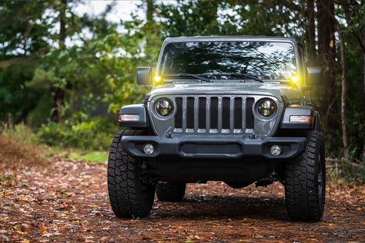 Morimoto 4Banger Ditch Light Kit: Wrangler JL (NCS White Spot Beam) Morimoto
