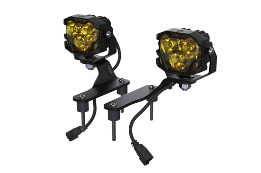 Morimoto 4Banger Ditch Light Kit: Gladiator JT (HXB White SAE Wide Beam) Morimoto