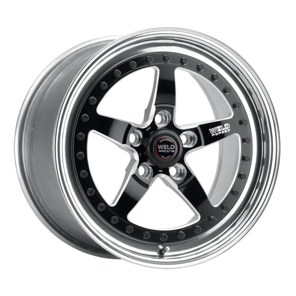 Weld Weldstar 17x5 / 5x4.75 BP / 2.2in. BS Black Wheel - High Pad