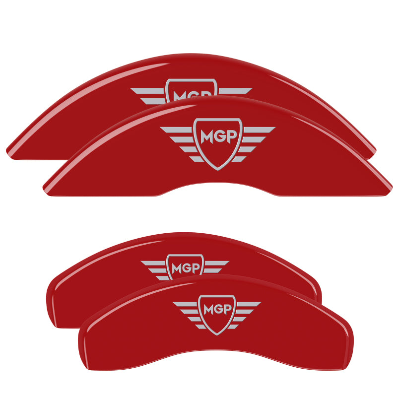 MGP 24-25 Toyota Tundra/Sequoia Front and Rear Caliper Cover Set - Red/No Engraving