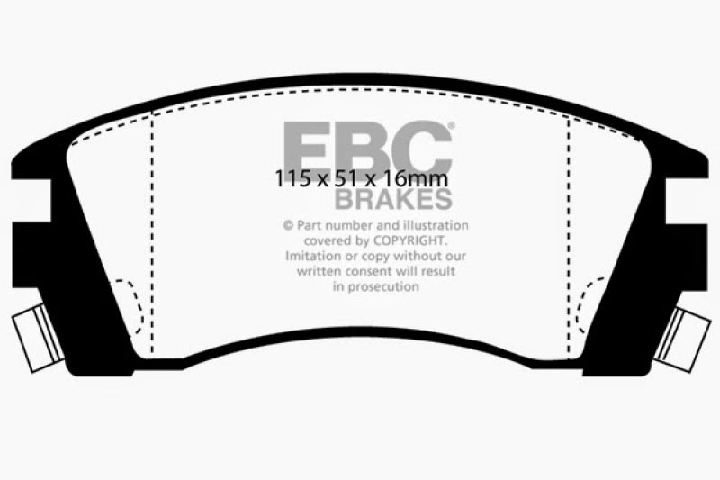 EBC Ultimax2 Front Brake Pads - UD509 EBC