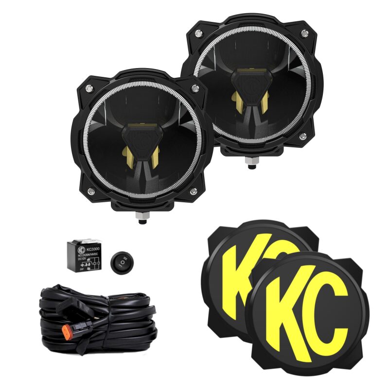 KC HiLiTES Gravity Titan LED 6in. - Pair Pack (Spot Beam) KC HiLiTES