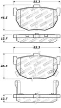 Load image into Gallery viewer, StopTech Premium Ceramic Rear Brake Pads - 308.03230