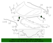 Load image into Gallery viewer, OEM HONDA 13-17 Accord Door-Front Door-Lower Seal Retainer Clip (91520-SCC-003) X1