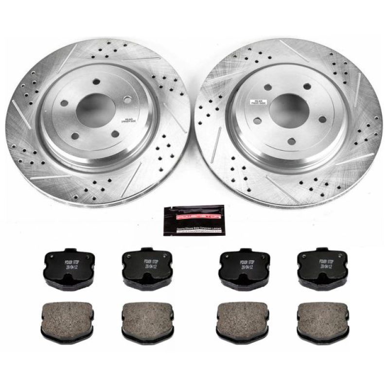 Power Stop 06-13 Chevrolet Corvette Rear Z23 Evolution Sport Brake Kit PowerStop