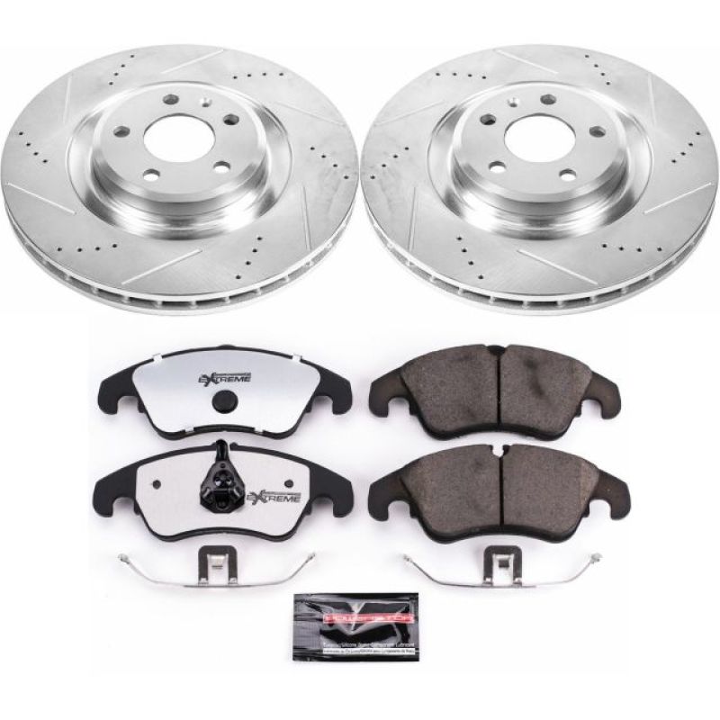 Power Stop 10-11 Audi S4 Front Z26 Street Warrior Brake Kit PowerStop