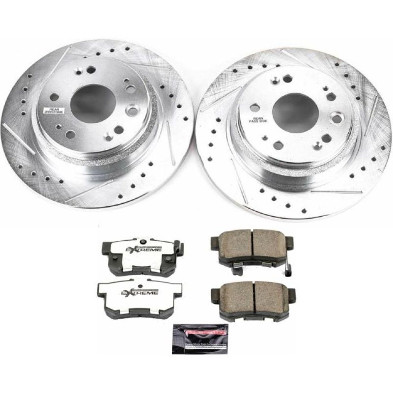 Power Stop 02-04 Acura RL Rear Z26 Street Warrior Brake Kit PowerStop