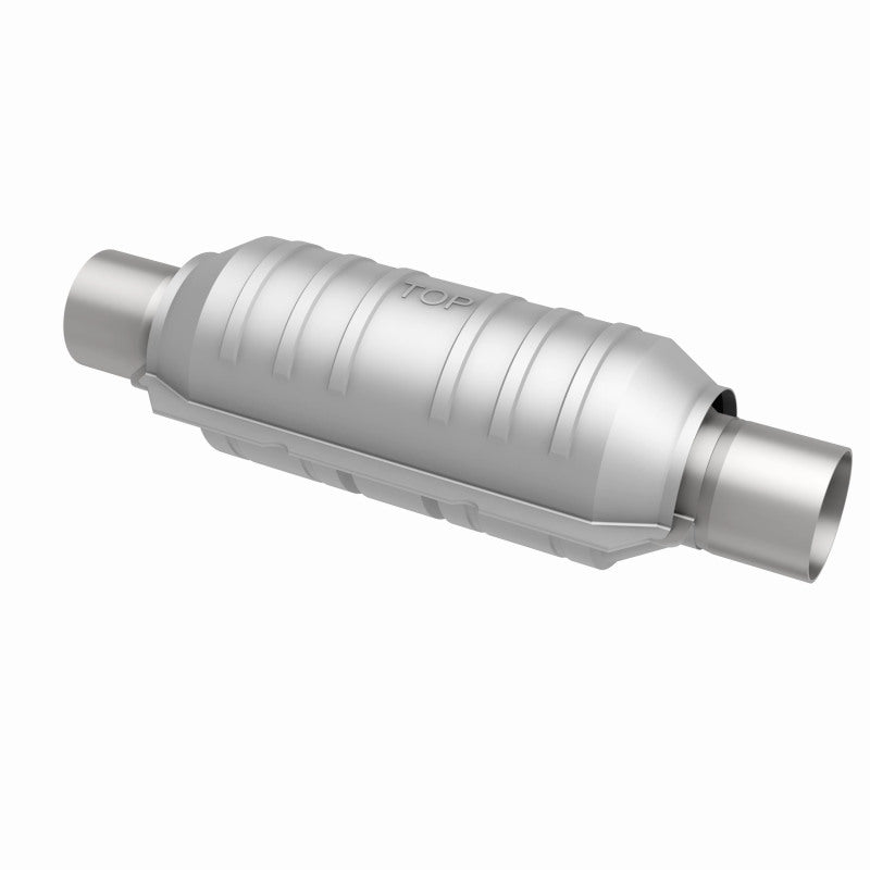 MagnaFlow Catalytic Converter 2 in Inlet 2 in Outlet 11 in Length SS Magnaflow