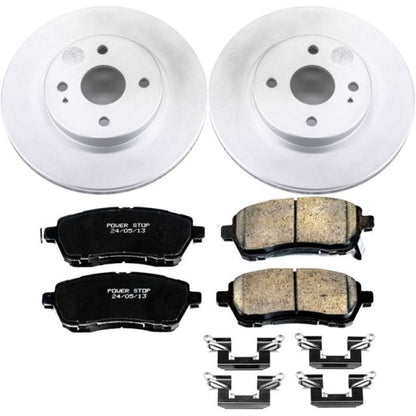 Power Stop 11-14 Mazda 2 Front Z17 Evolution Geomet Coated Brake Kit PowerStop