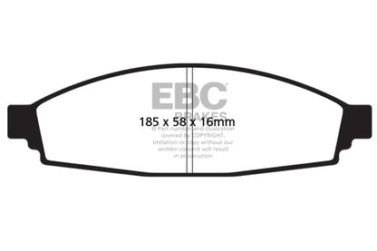 EBC YellowStuff Front Brake Pads - DP41675R EBC