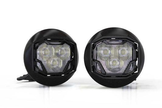 Morimoto 4Banger Fog Lights: 14-15 Sierra (NCS White SAE Wide Beam) Morimoto