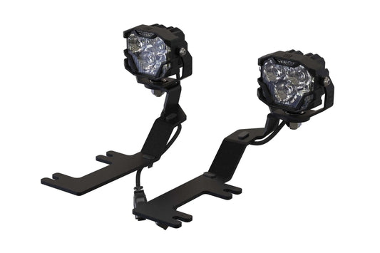 Morimoto 4Banger Ditch Light Kit: 14-18 Silverado 1500 (HXB White Spot Beam) Morimoto