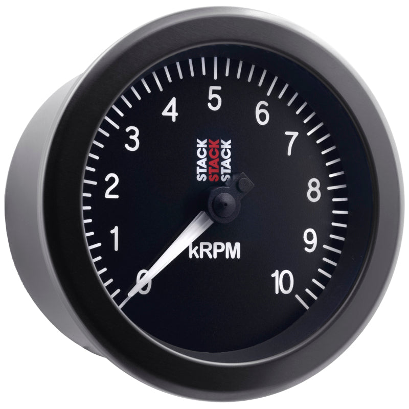 Autometer Stack Sport 88mm 0-10K RPM Tachometer - Black