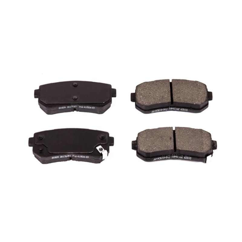 Power Stop 17-19 Hyundai Sonata Rear Z16 Evolution Ceramic Brake Pads PowerStop