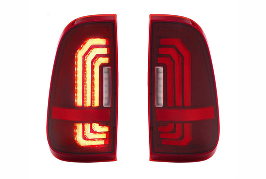 Morimoto XB LED Tail Lights: Ford Super Duty (99-16 / Red Lens / Set) Morimoto