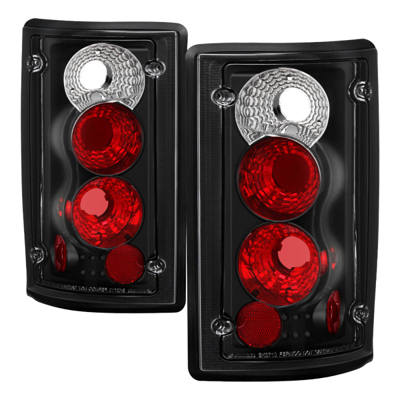 Spyder Ford Excursion 00-06/Econoline 150/250/350/450/550 95-06 Euro Tail Lights Blk ALT-YD-FEC00-BK SPYDER