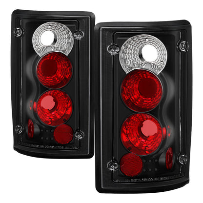 Spyder Ford Excursion 00-06/Econoline 150/250/350/450/550 95-06 Euro Tail Lights Blk ALT-YD-FEC00-BK SPYDER