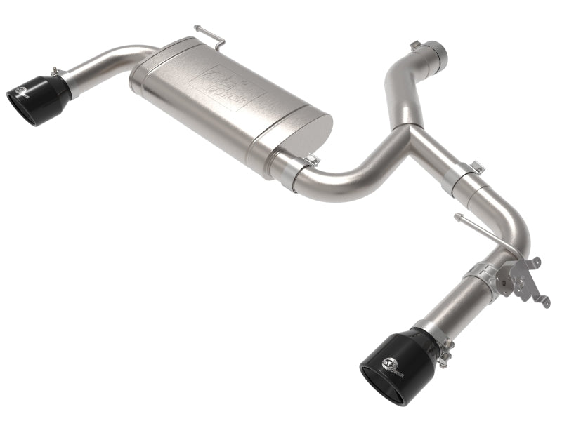 aFe MACHForce XP Exhausts Axle-Back 15-21 BMW X1 2.0L (t) (SS w/Black Tips) aFe