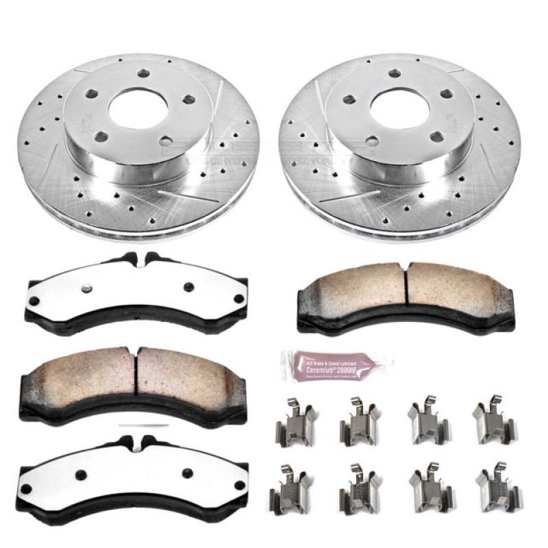 Power Stop 99-04 Jeep Grand Cherokee Front Z36 Truck & Tow Brake Kit PowerStop