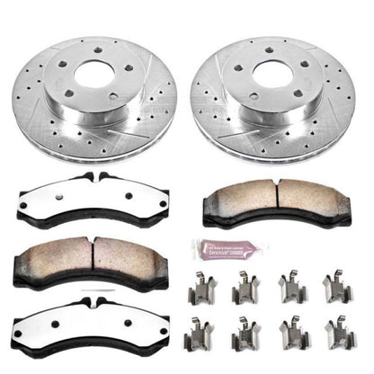 Power Stop 99-04 Jeep Grand Cherokee Front Z36 Truck & Tow Brake Kit PowerStop