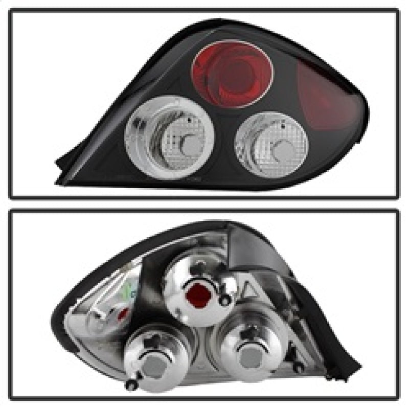 Spyder Hyundai Tiburon 03-05 Euro Style Tail Lights Black ALT-YD-HYT03-BK SPYDER