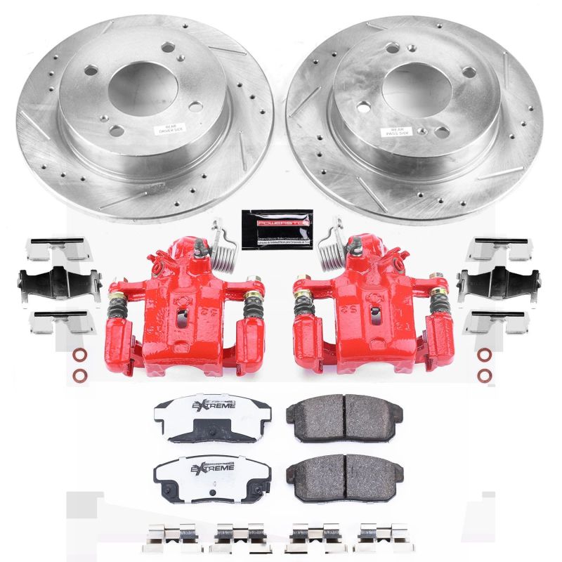 Power Stop 01-02 Infiniti G20 Rear Z26 Street Warrior Brake Kit w/Calipers PowerStop