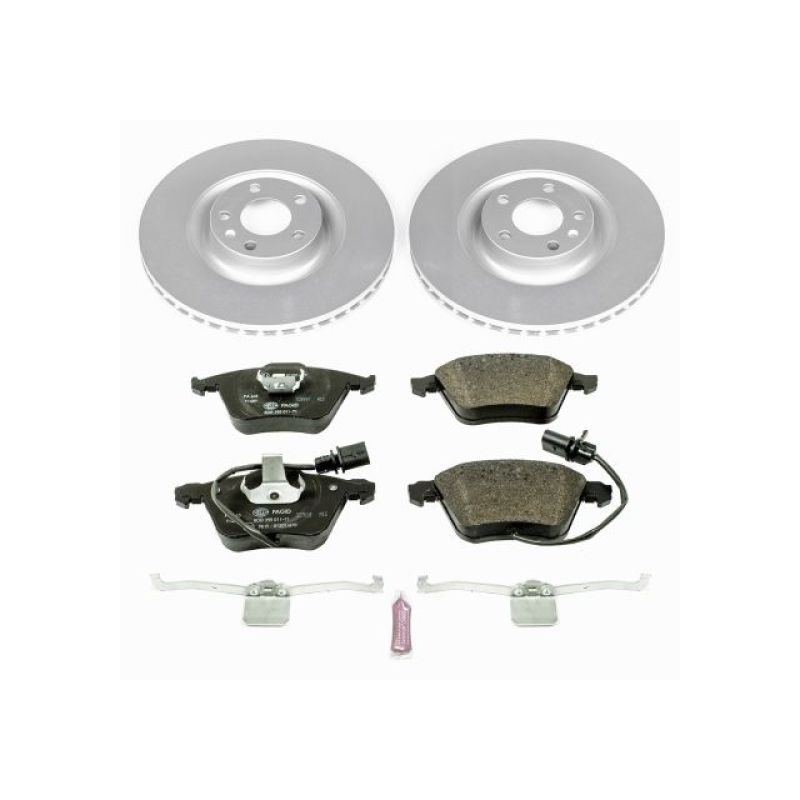 Power Stop 04-09 Audi S4 Front Euro-Stop Brake Kit PowerStop