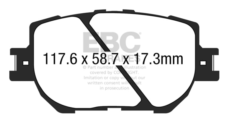 EBC YellowStuff Front Brake Pads - DP43035R