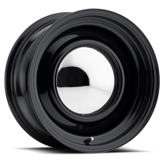 Raceline Black 15X6 5X5/5.5 (3.7In BS) Smoothie Wheel w/Cap