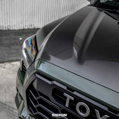 Seibon HD23TYTU-OE OEM-Style Carbon Fiber Hood for 2022–2025 Toyota Tundra & 2023–2025 Toyota Sequoia