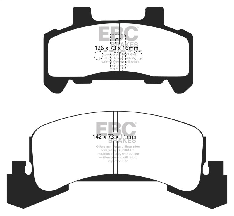 EBC YellowStuff Front Brake Pads - DP41173R