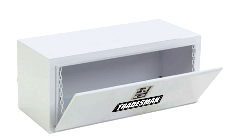 Tradesman Steel Flush Mount Truck Tool Box (48in.) - White Tradesman