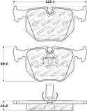 StopTech Premium Ceramic Rear Brake Pads - 308.06831