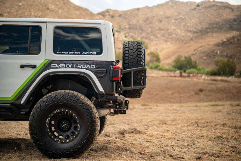 DV8 18-25 Jeep Wrangler JL Body Mounted Tire Carrier