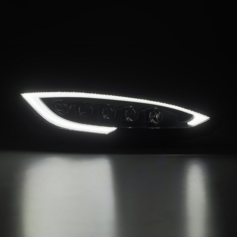 AlphaRex 880877 12-21 Tesla Model S NOVA-Series LED Proj Headlights Blk w/Activtn Light & Seq.Sig / SB DRL