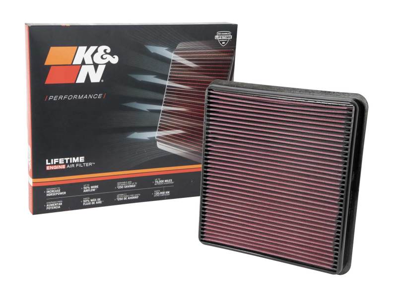 K&N 07-10 Toyota Tundra/Sequoia/Land Cruiser Drop In Air Filter K&N Engineering