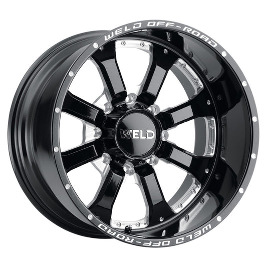 Weld Off-Road W105 20X10 Cinch 6X135 6X139.7 ET-18 BS4.75 Gloss Black MIL / Gloss Black 106.1