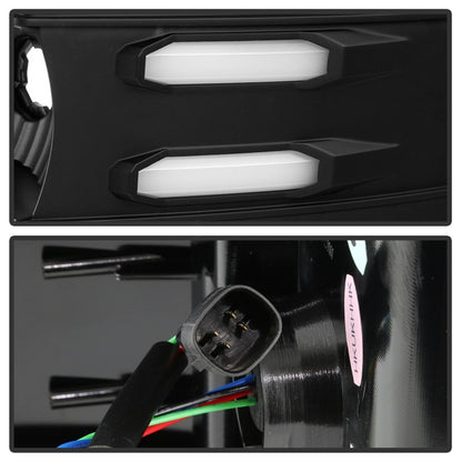 Spyder 16-18 Chevy Silverado Light Bar LED Tail Lights - All Black ALT-YD-CS16-LED-B SPYDER