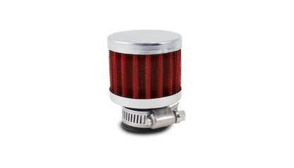 Vibrant Crankcase Breather Filter – Chrome Cap, 5/8" Inlet, 2-1/8" OD x 2-5/8" Tall (2166)