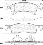 StopTech Premium Ceramic Brake Pads - 308.09340