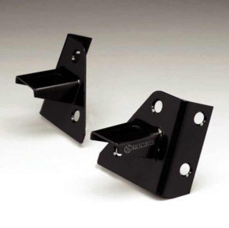 KC HiLiTES 86-95 Jeep YJ Windshield Hinge Light Mount Bracket Set (Pair) - Black KC HiLiTES