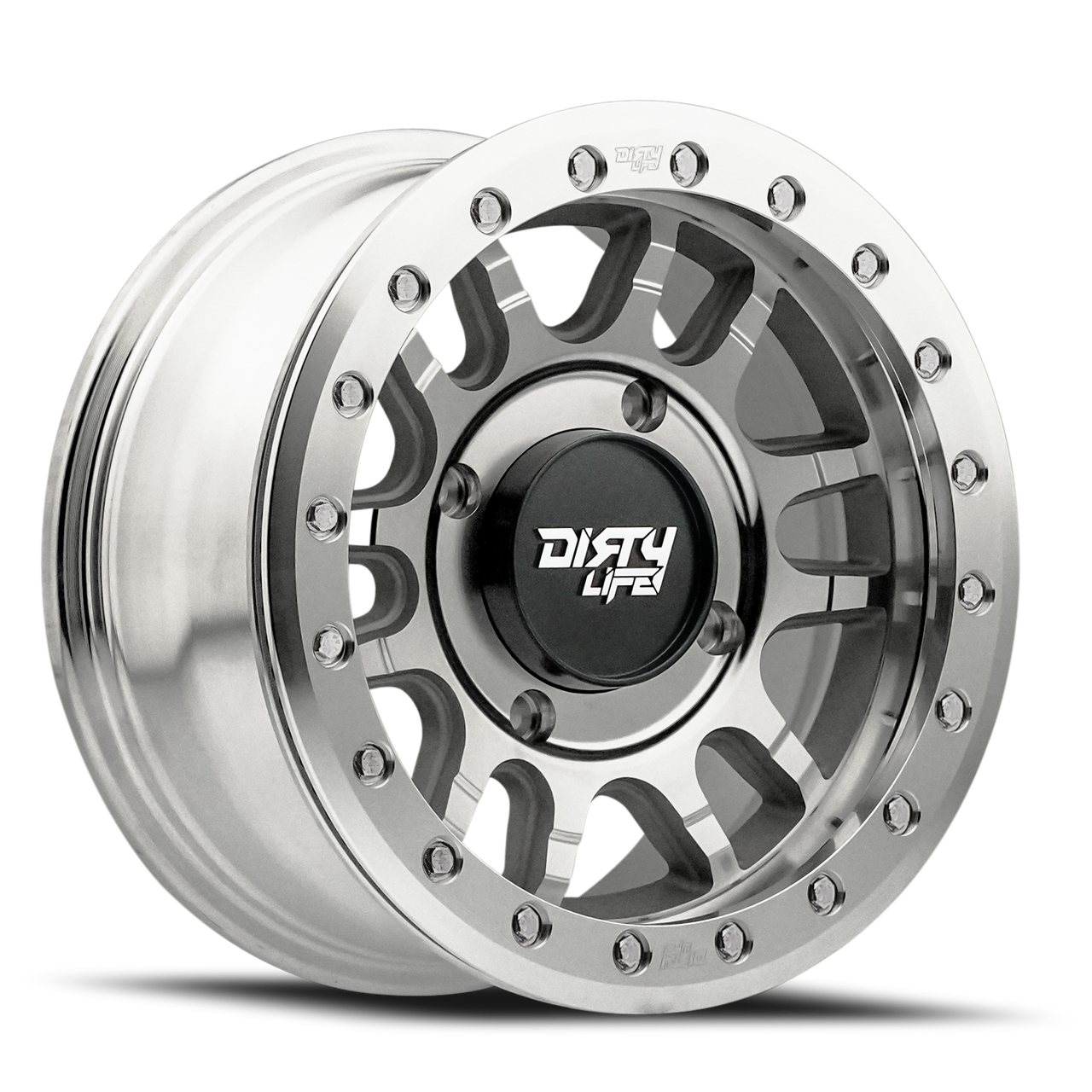 Dirty Life 9309R Canyon Pro 15x7 Blank 13mm Offset/106.25mm Hub Matte Black - Beadlock